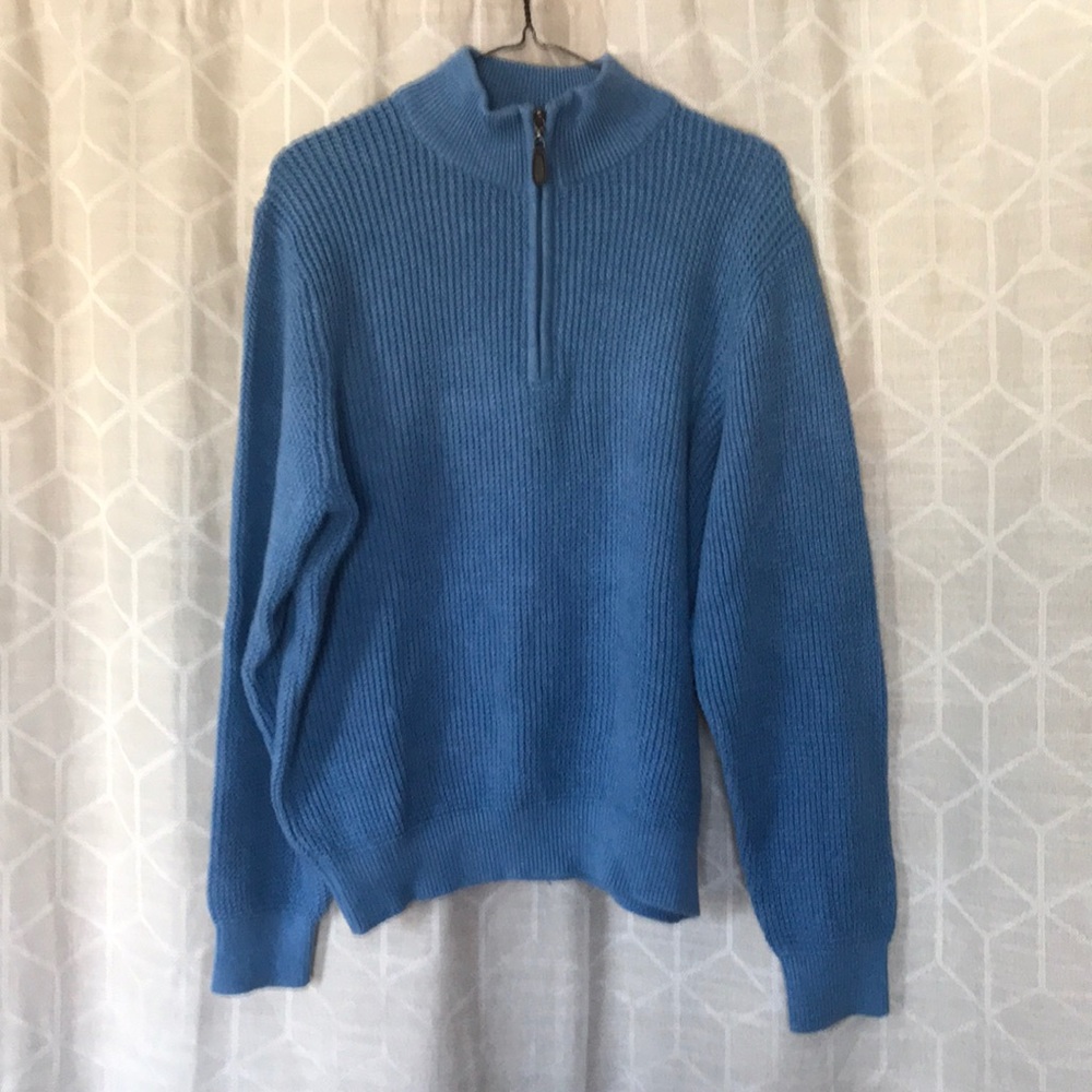 L.L. Bean Blue Knit Sweater